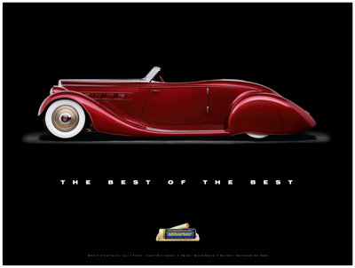 1936 Packard "Mulholland Speedster" Poster - Clean Tools Automotive