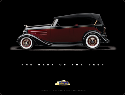1935 Chevy Phaeton "Black Bow Tie" Poster - Clean Tools Automotive