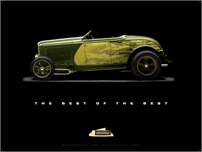 1932 Ford Roadster "Metal of Honor" Poster - Clean Tools Automotive